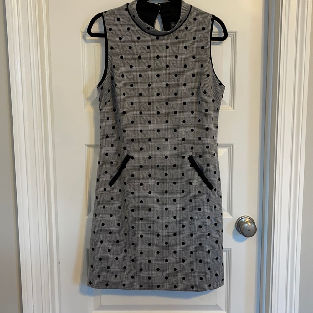 Donna Ricco Dress Sz 8 Black/Gray